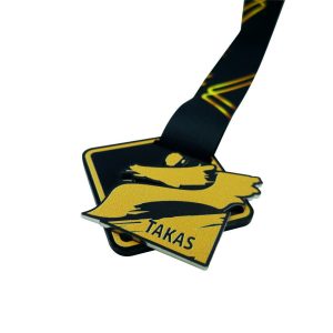 Plieninis medalis su spauda Nr.2