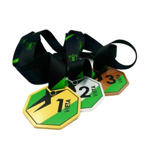 Plieninis medalis su spauda Nr.8