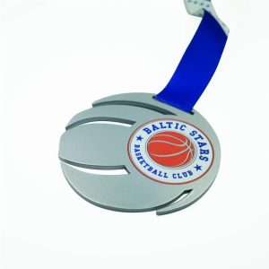 Plieninis medalis su spauda Nr.5